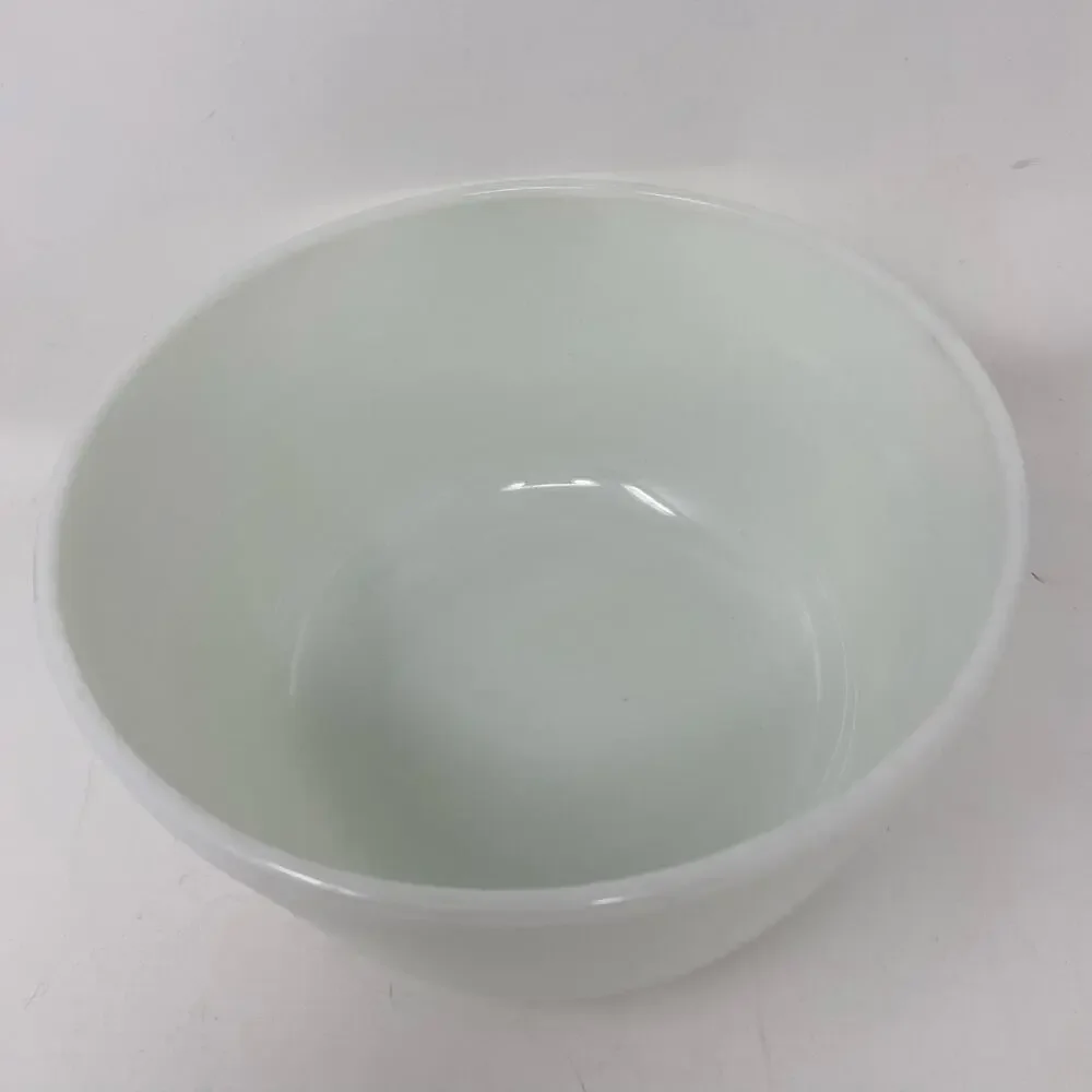 Pyrex white glass ribbed mixing bowl vintage #31 - Picture 7 of 8